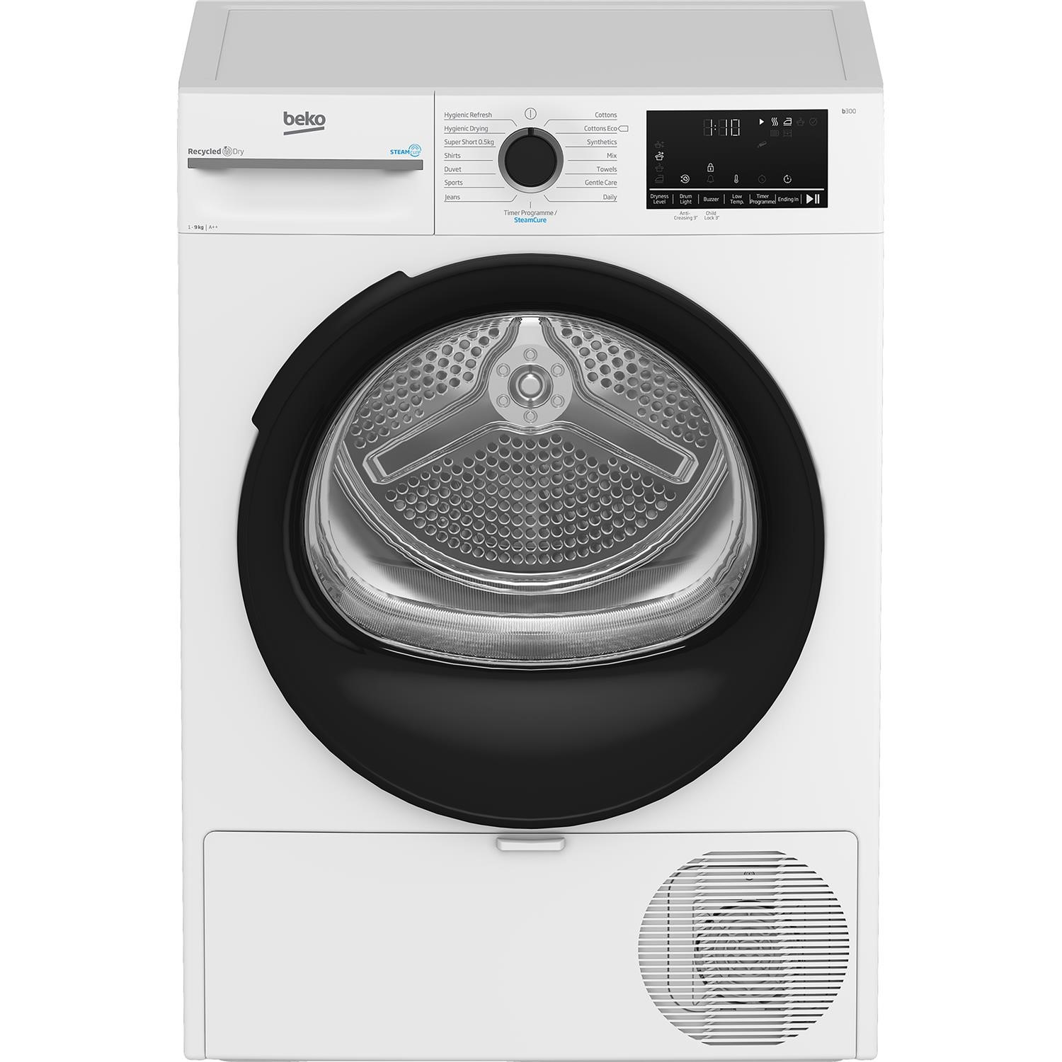 SteamCure Heat Pump Tumble Dryer A++ Rated Quiet