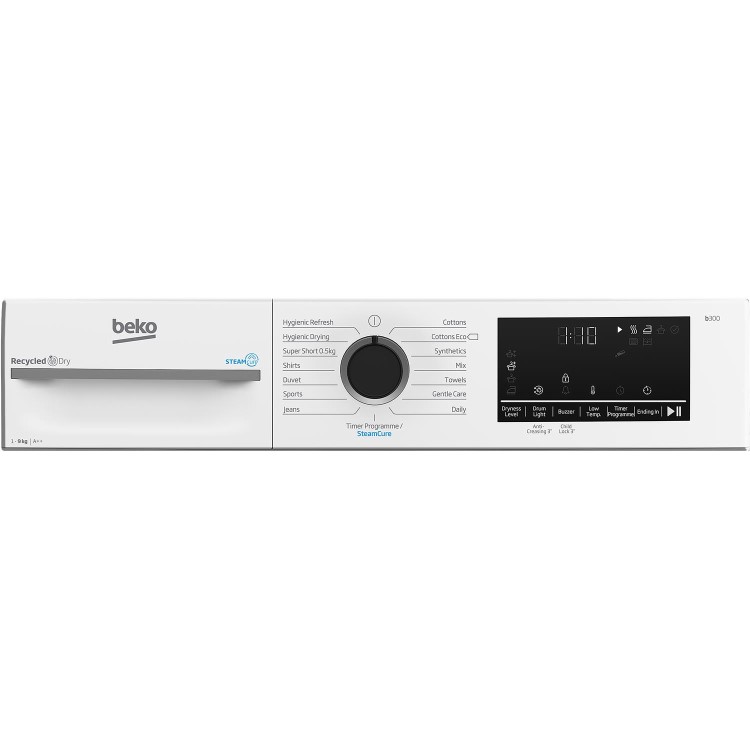 Beko SteamCure 9kg Heat Pump Tumble Dryer - White
