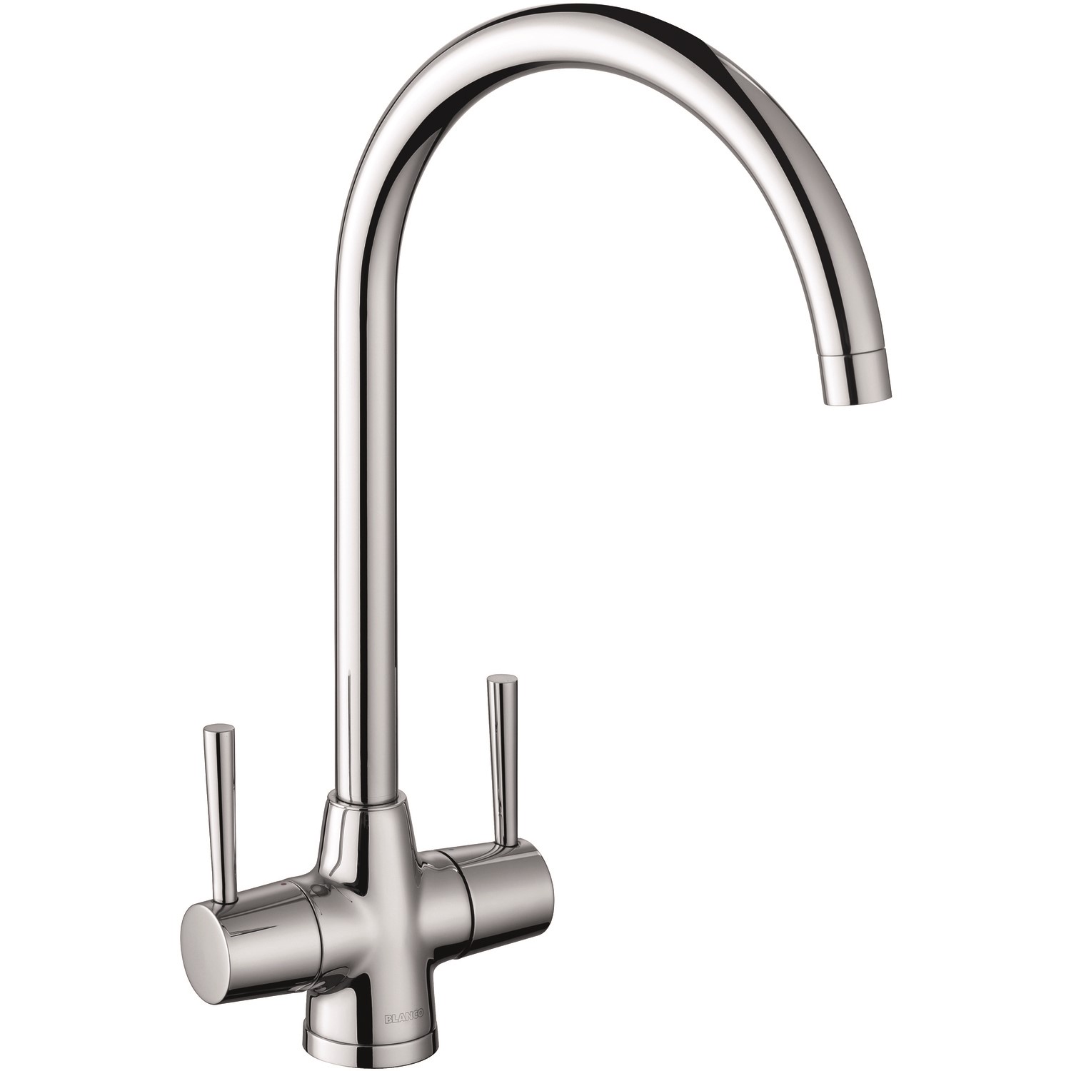 Blanco Chrome Twin Lever Max Kitchen Mixer Tap