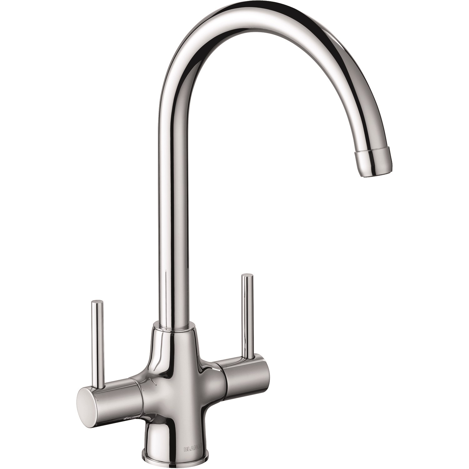 Blanco Chrome Twin Lever Mode Kitchen Mixer Tap