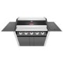 BeefEater 1600E Series - 5 Burner Gas BBQ Grill & Side Burner Trolley - Dark