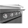 BeefEater 1600E Series - 5 Burner Gas BBQ Grill & Side Burner Trolley - Dark