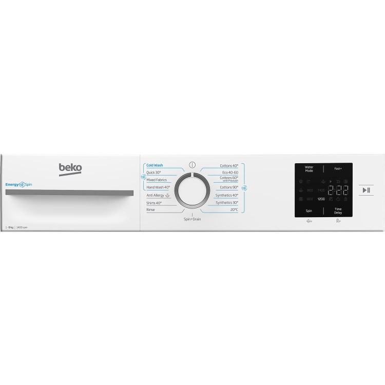 Beko EnergySpin 8kg 1400rpm Washing Machine - White