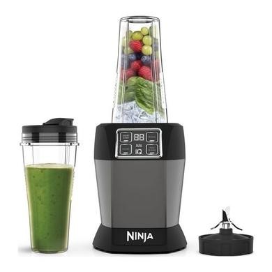 Ninja Personal Blender with Auto IQ and 2 Bottles - Grey