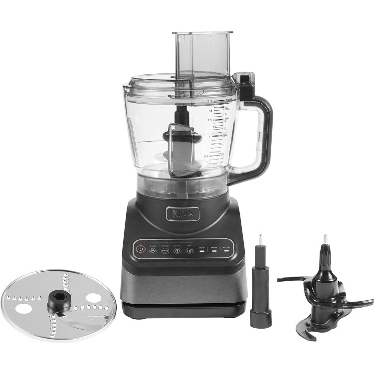Ninja BN650UK 2.1L Food Processor with Auto-IQ  Grey  Chopping Blending & Mixing Made Easy