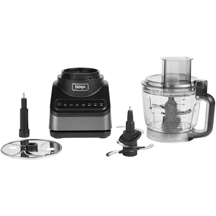 Ninja BN650UK 2.1L Food Processor with Auto-IQ  Grey  Chopping Blending & Mixing Made Easy
