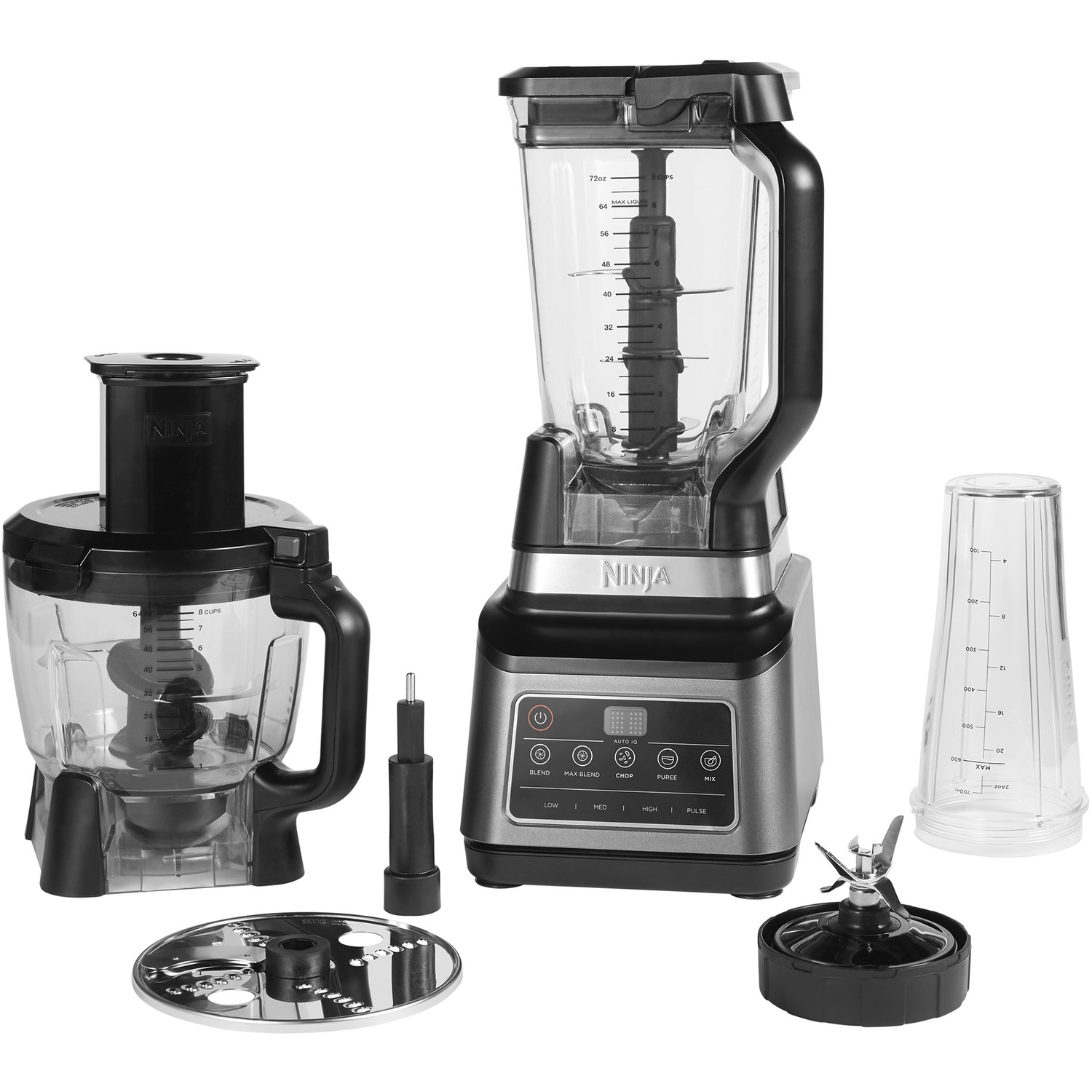 Ninja 3 n 1 Food Processor - Blender And Smoothie Maker With Auto-IQ - Grey