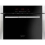 Baumatic BO455TS Premium-line 46 cm High Compact Multifunction Electric Built-in Single Oven - Black And Stainless Steel