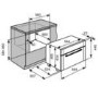 Baumatic BO455TS Premium-line 46 cm High Compact Multifunction Electric Built-in Single Oven - Black And Stainless Steel