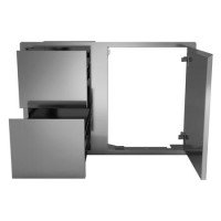 Beefeater Single Door /Double Draw Combo - Stainless Steel
