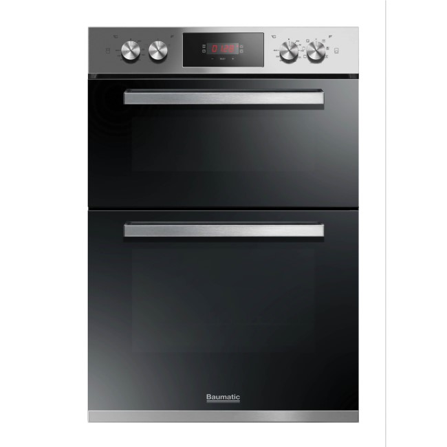 Baumatic BODM984X Multifunction Electric Builtin Double Oven Stainless