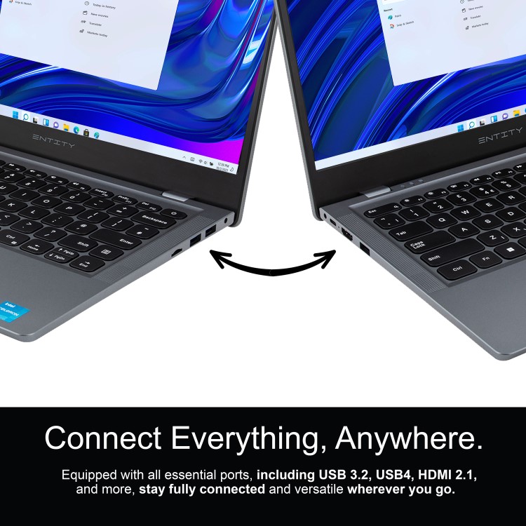 Entity Book 14 Intel Celeron 4GB RAM 128GB eMMC 14 Inch Windows 11 Home Laptop