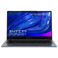 Entity Book 14 Intel Celeron 4GB RAM 128GB eMMC 14 Inch Windows 11 Home Laptop