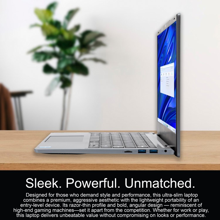 Entity Book 14 Intel Celeron 4GB RAM 128GB eMMC 14 Inch Windows 11 Home Laptop