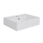 GRADE A1 - White Square Countertop Basin 497mm - Bowen