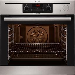 GRADE A3  - AEG BP5014321M 8 Function Electric Built-in Single Oven With Pyroluxe Cleaning Stainless