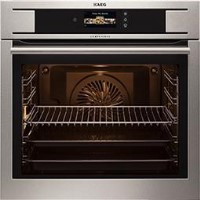 AEG BP831660KM MixiKlasse EcoControl 11 Function Electric Built-in Single Oven With Pyroluxe Cleaning Stainless Steel