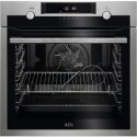 78906201/1/BPE556060M Refurbished AEG 6000 Series BPE556060M SteamBake 60cm Single Built In Electric Oven with Food Probe Stainless Steel