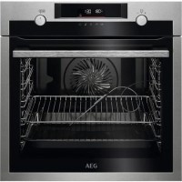 AEG 6000 Series SteamBake Pyrolytic Self-Cleaning Single Oven with Food Probe - Stainless Steel AEG 6000 Series SteamBake Pyrolytic Self-Cleaning Single Oven with Food Probe - Stainless Steel