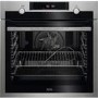 AEG 6000 Series SteamBake Pyrolytic Self-Cleaning Single Oven with Food Probe - Stainless Steel