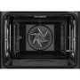 AEG 6000 Series SteamBake Pyrolytic Self-Cleaning Single Oven with Food Probe - Stainless Steel