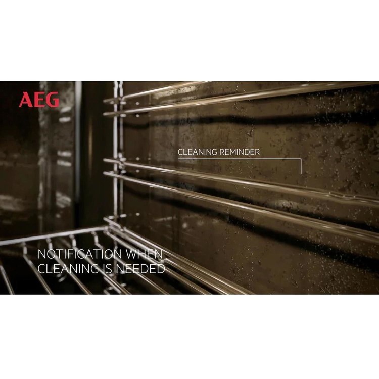 Refurbished AEG BPE556060M 6000 SteamBake 60cm Single Built In Electric Oven Stainless Steel