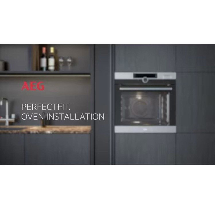 Refurbished AEG BPE556060M 6000 SteamBake 60cm Single Built In Electric Oven Stainless Steel