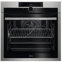 AEG 8000 Series AssistedCooking Pyrolytic Self-Cleaning Single Oven with Food Probe & Command Wheel - Stainless Steel