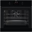AEG 6000 Series SteamBake Pyrolytic Self-Cleaning Electric Single Oven - Black