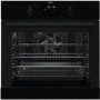 Refurbished AEG 6000 Series SteamBake BPK355061B 60cm Single Built In Electric Oven Black