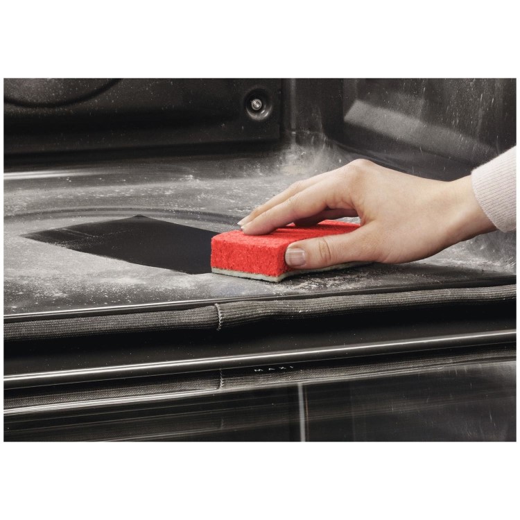 AEG 6000 Series SteamBake Pyrolytic Self-Cleaning Electric Single Oven - Black