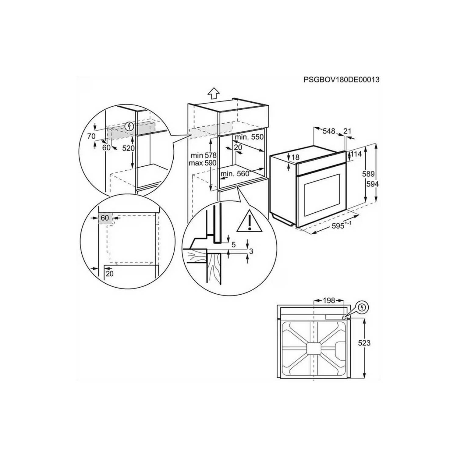 FOUR ENCASTRABLE AEG BPS355061M