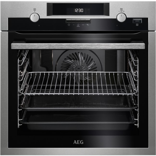 GRADE A2 - AEG BPS551020M SteamBake Pyrolytic Multifunction Oven Stainless Steel