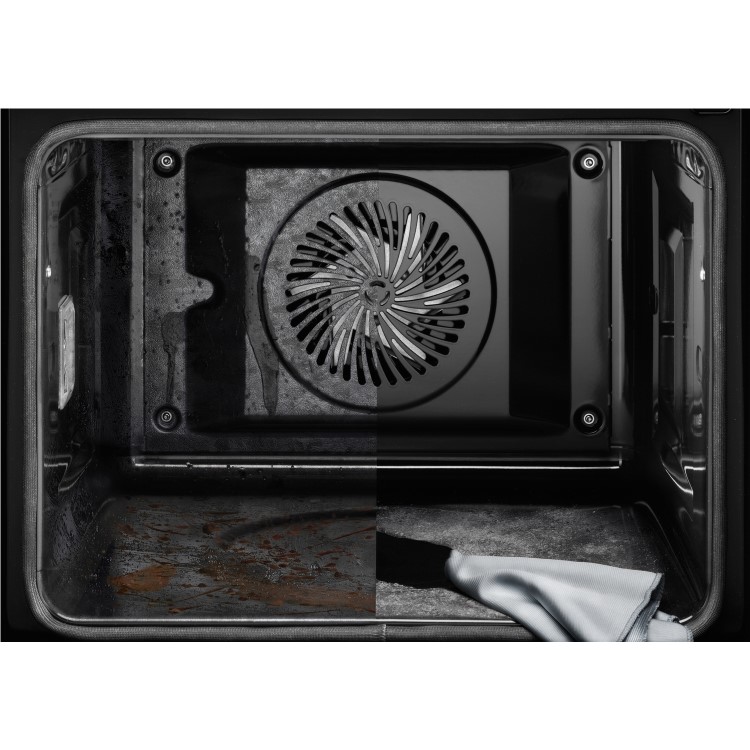 AEG SenseCook Pyrolytic Single Oven with Food Sensor - Stainless Steel