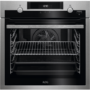 AEG 71L Electric Built-in Single Oven With Pyrolytic Cleaning - Stainless Steel