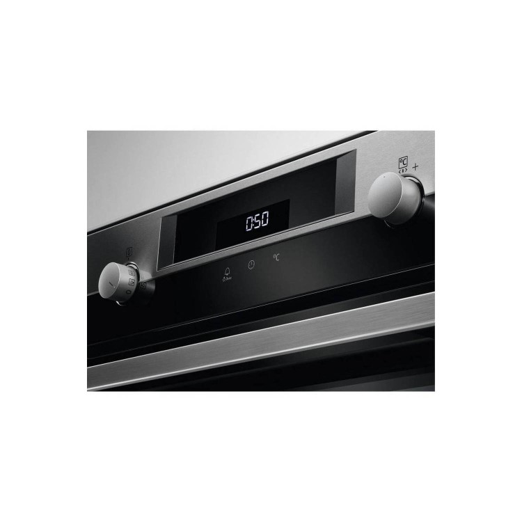 AEG 71L Electric Built-in Single Oven With Pyrolytic Cleaning - Stainless Steel