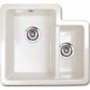 Reginox BRINDLE-CLASSIC 1.5 Bowl Right Hand Small Bowl Inset Ceramic Sink White