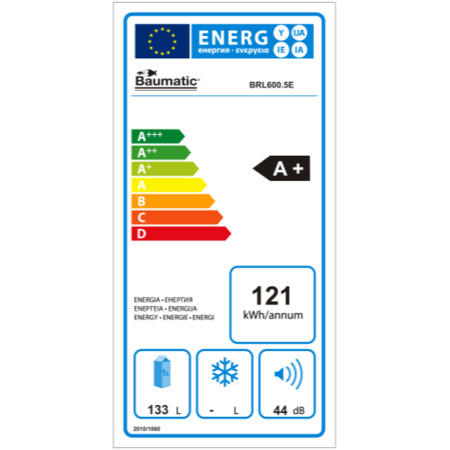 Baumatic BRL600.5 Integrated Under Counter Fridge