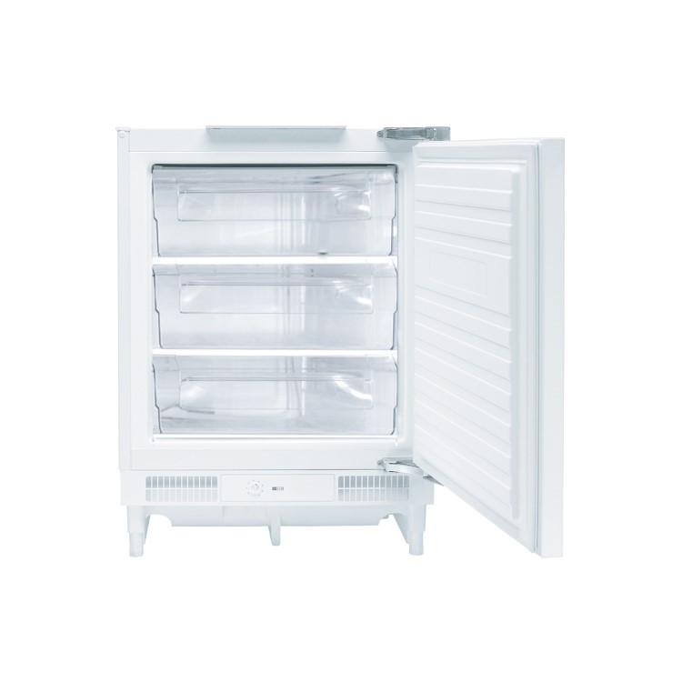 Baumatic BRUF103 60cm Wide Integrated Upright Under Counter Freezer - White