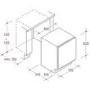 Baumatic BRUF103 60cm Wide Integrated Upright Under Counter Freezer - White