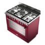 DeLonghi 90cm Dual Fuel Range Cooker - Burgundy