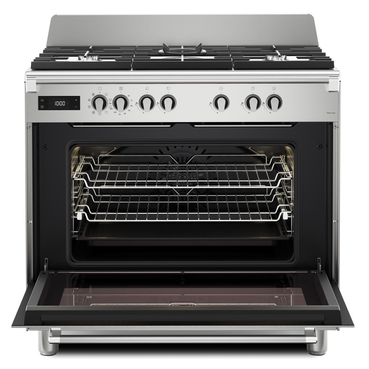 DeLonghi 90cm Dual Fuel Range Cooker - Stainless Steel