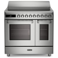 DeLonghi 90cm Electric Range Cooker with Warming Zone - Stainless Steel