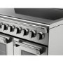 DeLonghi 90cm Electric Range Cooker with Warming Zone - Stainless Steel