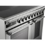 DeLonghi 90cm Electric Range Cooker with Warming Zone - Stainless Steel