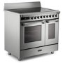 DeLonghi 90cm Electric Range Cooker with Warming Zone - Stainless Steel