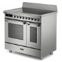 DeLonghi 90cm Electric Range Cooker with Warming Zone - Stainless Steel