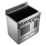 DeLonghi 90cm Electric Range Cooker with Warming Zone - Stainless Steel