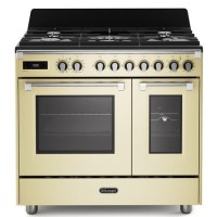 DeLonghi 90cm Dual Fuel Range Cooker - Cream