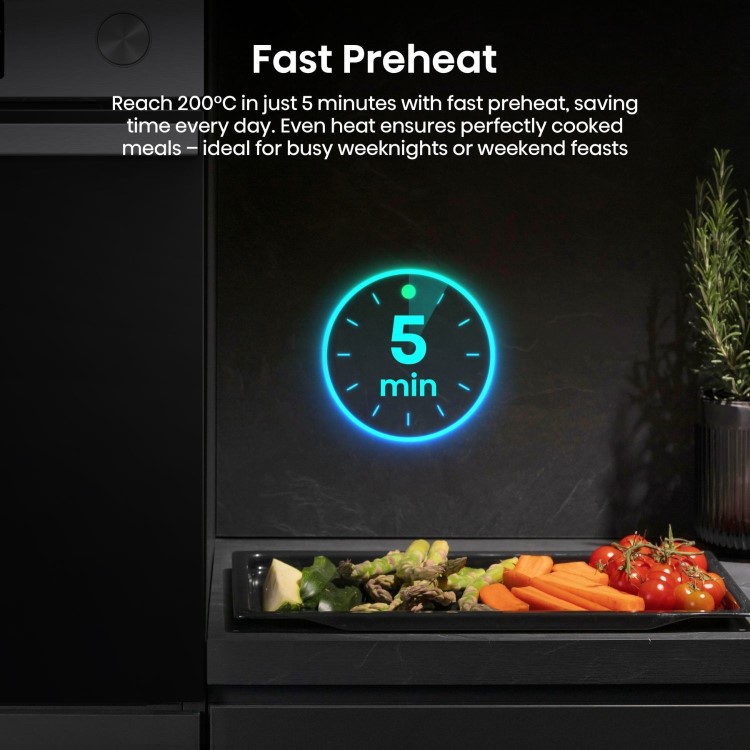 Hisense Hi4 BSA66221AXUK Electric Single Oven with Vapour Cleaning - Stainless Steel